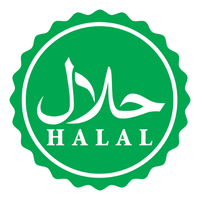 Green color Halal logo